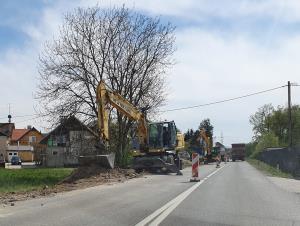 Pričetek gradnje pločnika v Dragomlju_1
